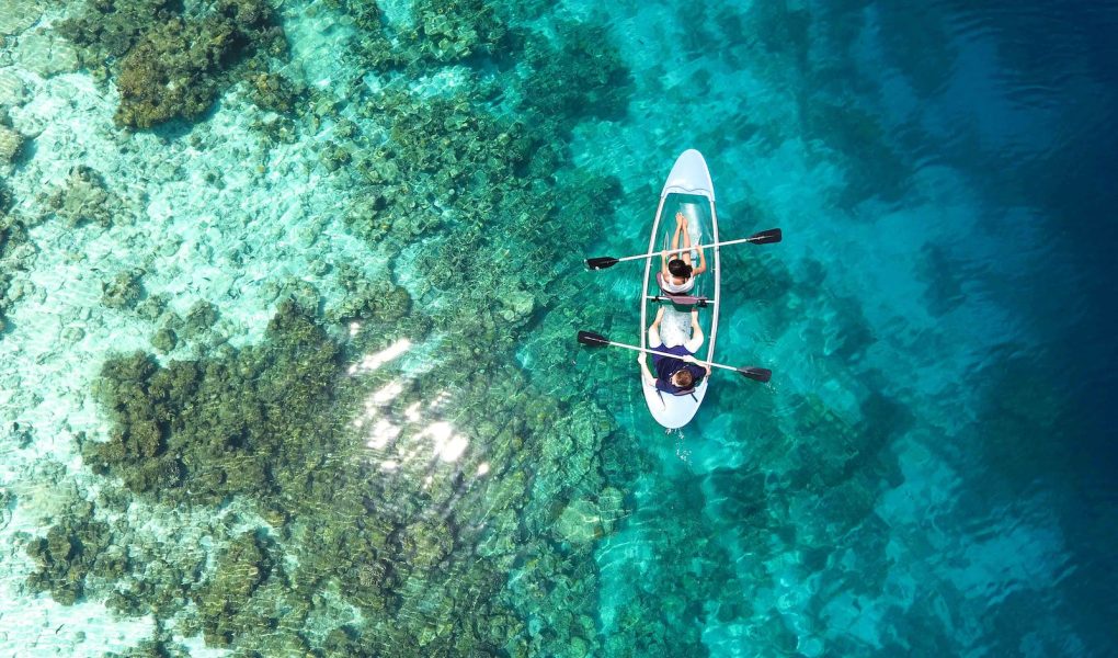 Two Person Riding Kayak