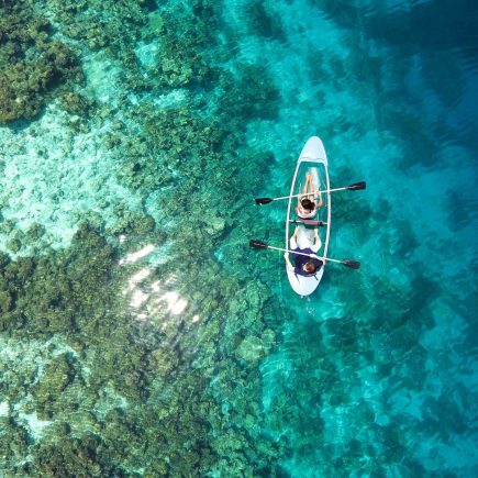 Two Person Riding Kayak