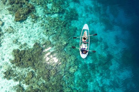 Two Person Riding Kayak