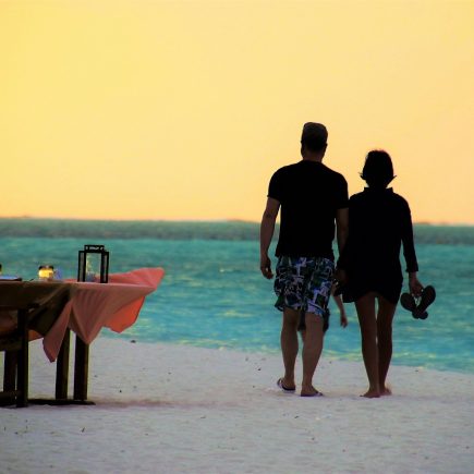 beach, sea, table