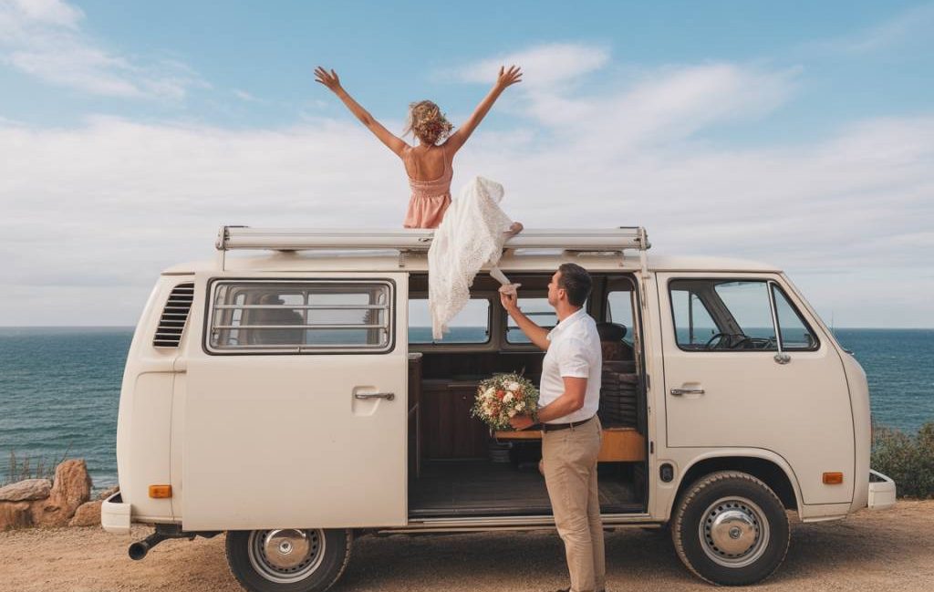 Voyage de Noces en Van Aménagé : Road Trip Romantique et Liberté Totale pour votre Lune de Miel