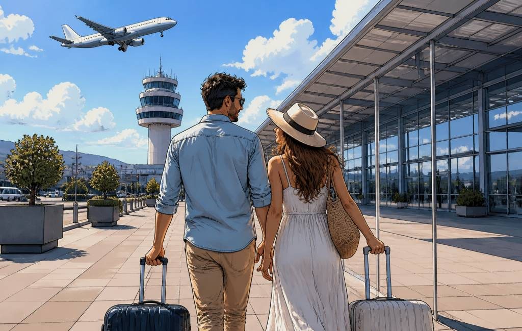 Aéroport Grèce : quels sont les principaux aéroports pour un voyage de noce en Grèce