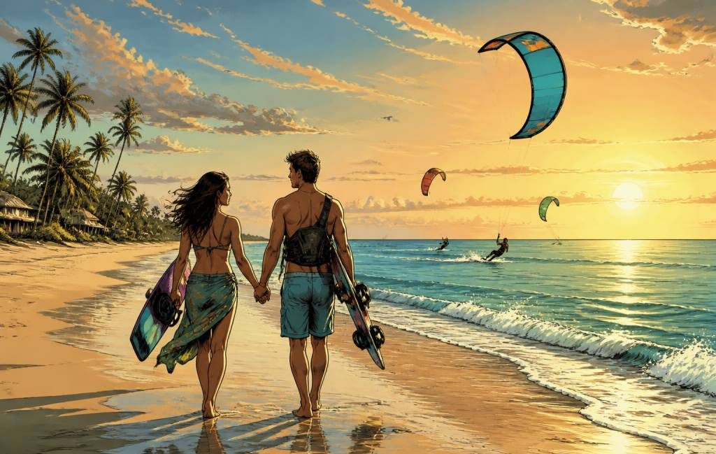 Bali kitesurf : les meilleurs spots pour un voyage de noce inoubliable