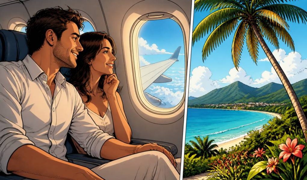 Aller retour vol Paris Pointe à Pitre pour un voyage de noces en Guadeloupe