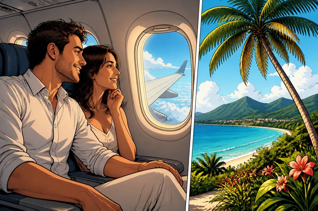 Aller retour vol Paris Pointe à Pitre pour un voyage de noces en Guadeloupe