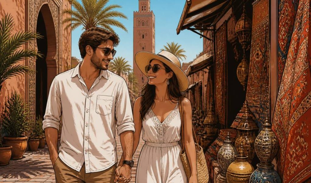 Aout à Marrakech pour un voyage de noce réussi