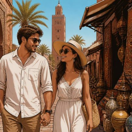 Aout à Marrakech pour un voyage de noce réussi