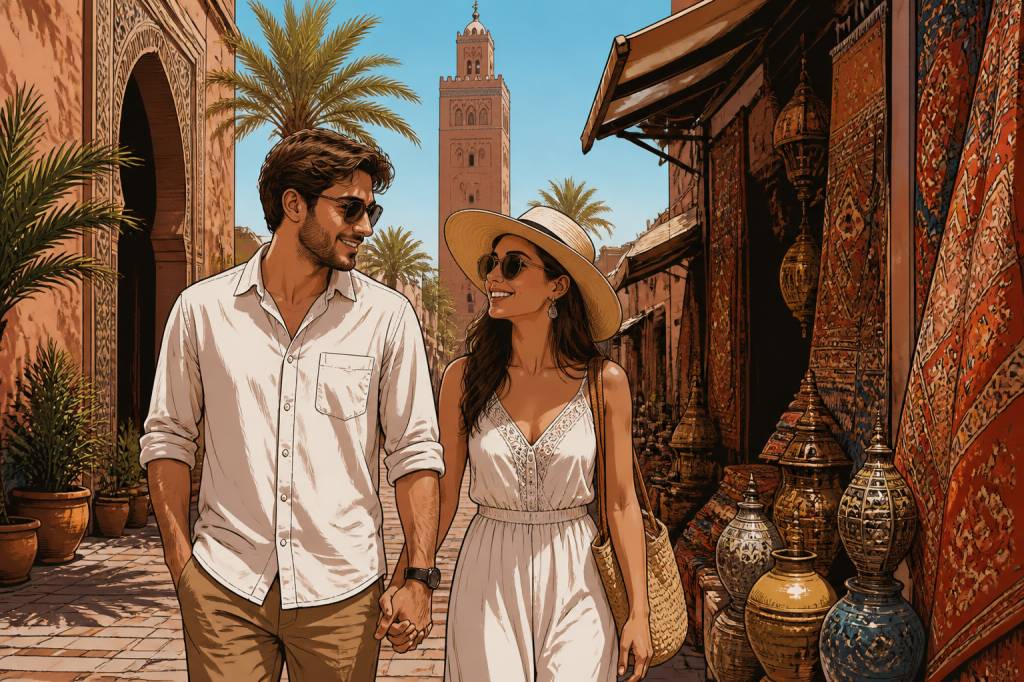 Aout à Marrakech pour un voyage de noce réussi
