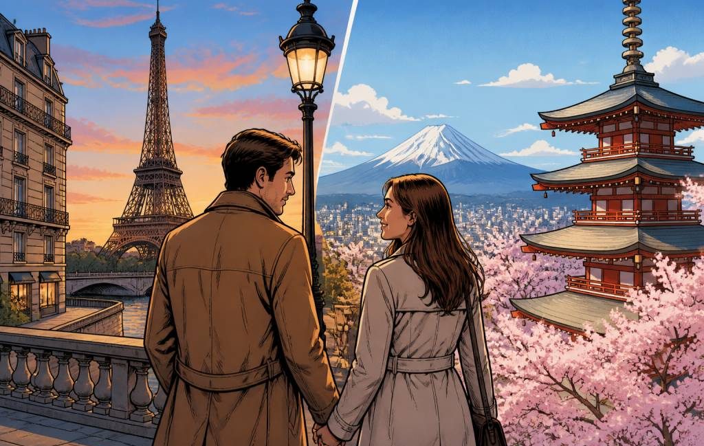 Aller retour Paris Tokyo pour un voyage de noce inoubliable