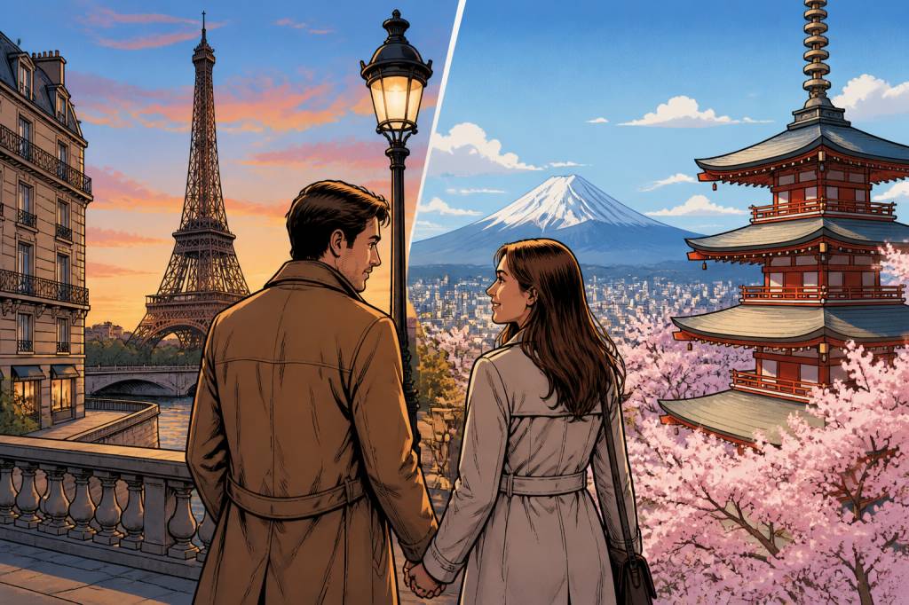 Aller retour Paris Tokyo pour un voyage de noce inoubliable