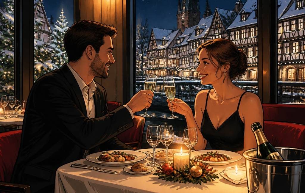 Hôtel restaurant pour réveillon nouvel an Alsace : une escapade romantique inoubliable