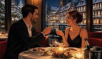Hôtel restaurant pour réveillon nouvel an Alsace : une escapade romantique inoubliable