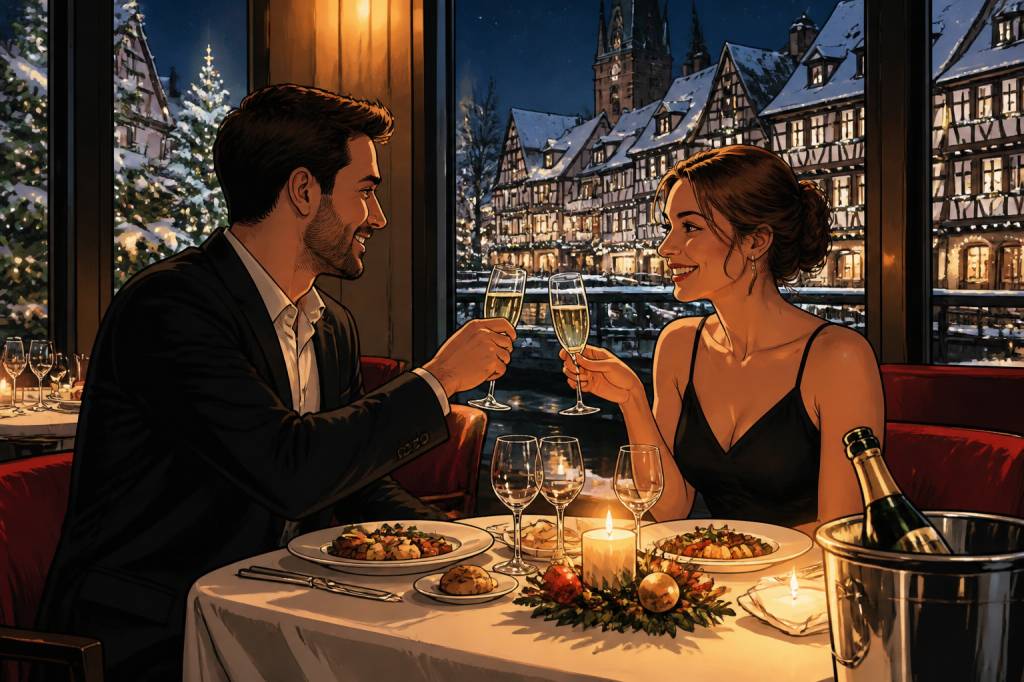 Hôtel restaurant pour réveillon nouvel an Alsace : une escapade romantique inoubliable