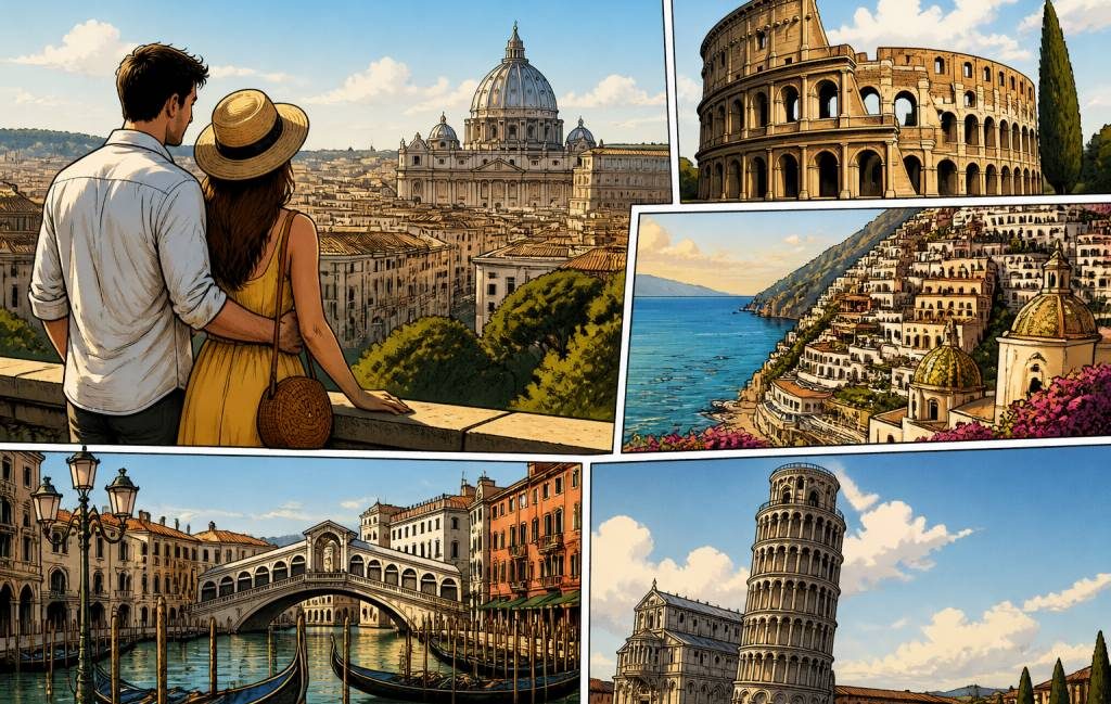 Les plus beaux monuments d’Italie à découvrir en voyage de noce