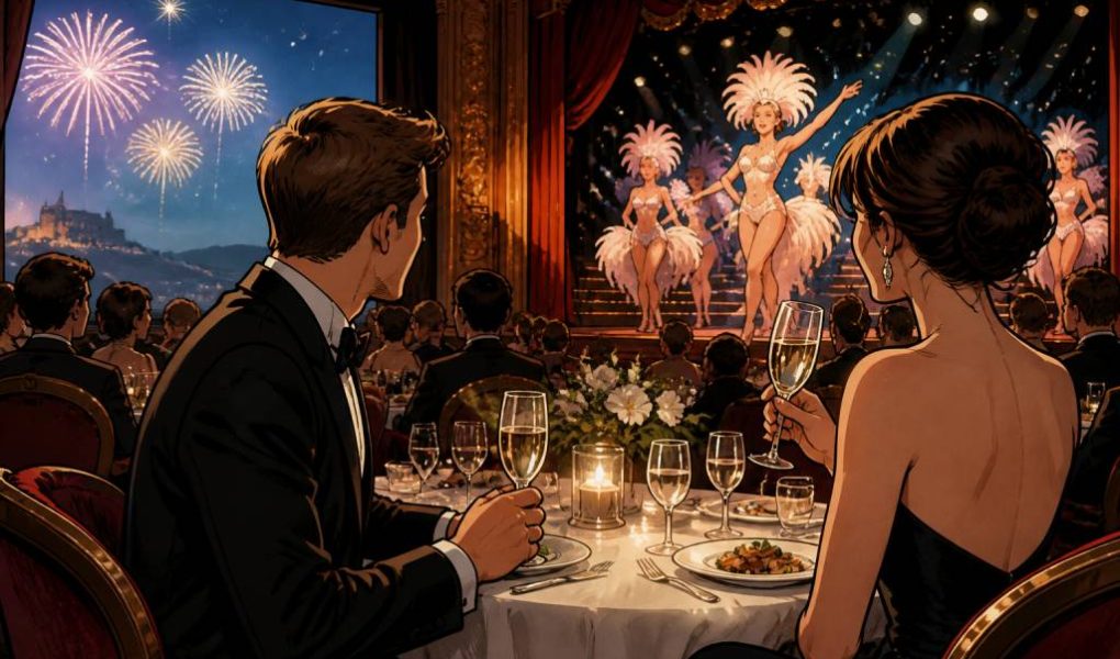 Dîner spectacle nouvel an 2026 en Normandie : une idée originale pour votre voyage de noce