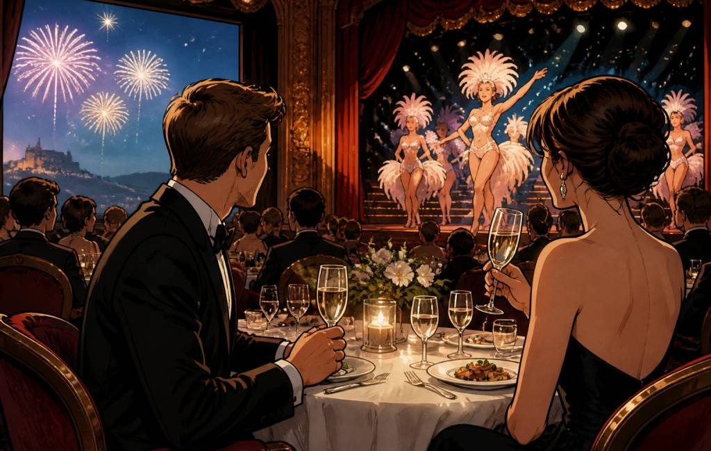 Dîner spectacle nouvel an 2026 en Normandie : une idée originale pour votre voyage de noce