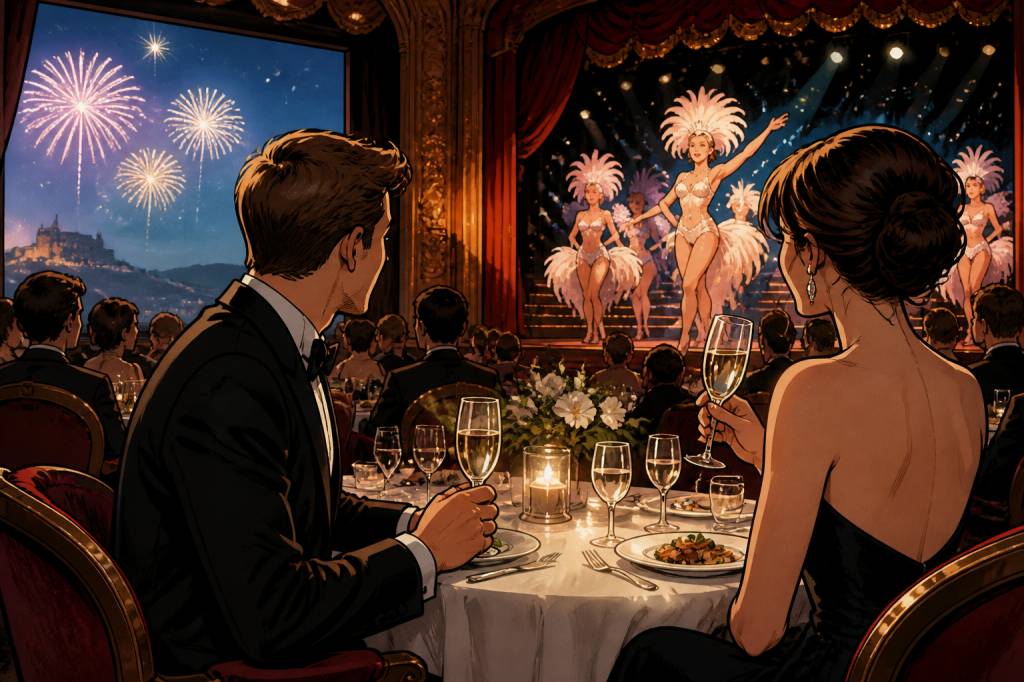 Dîner spectacle nouvel an 2026 en Normandie : une idée originale pour votre voyage de noce