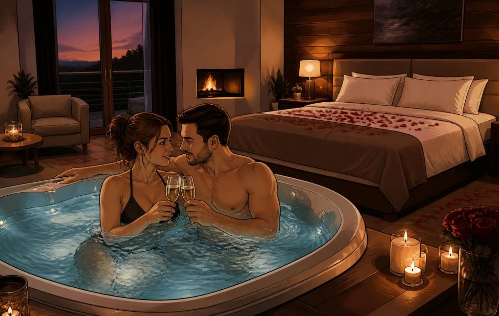Chambre avec spa privé : les meilleures idées pour un voyage de noce romantique