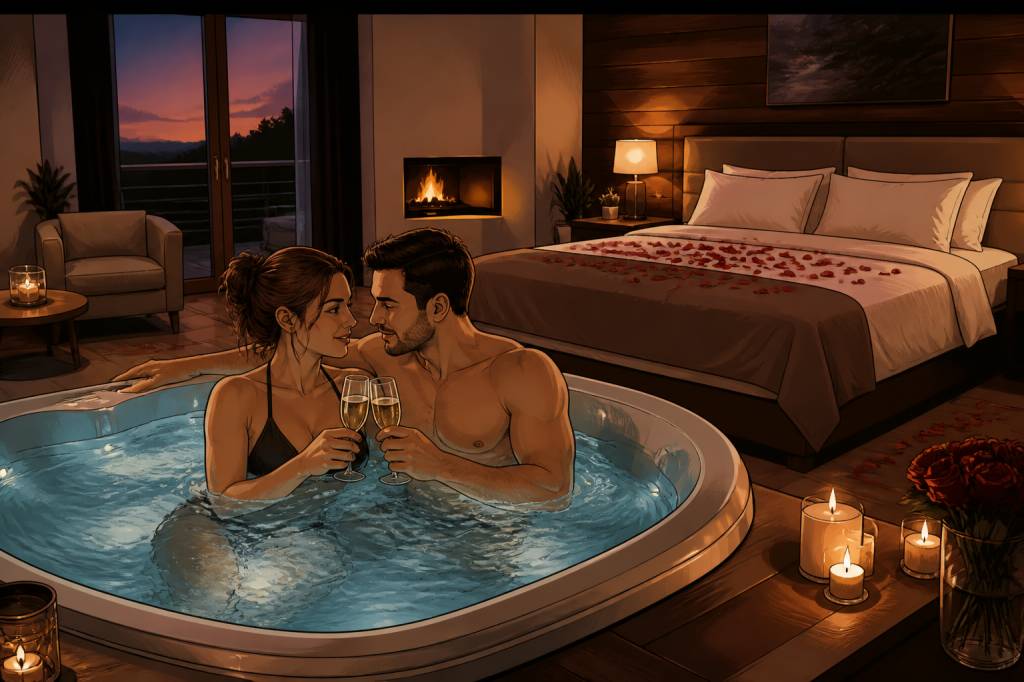 Chambre avec spa privé : les meilleures idées pour un voyage de noce romantique