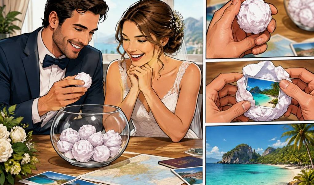 Vidéo boulette de papier mariage : une idée originale pour votre voyage de noce