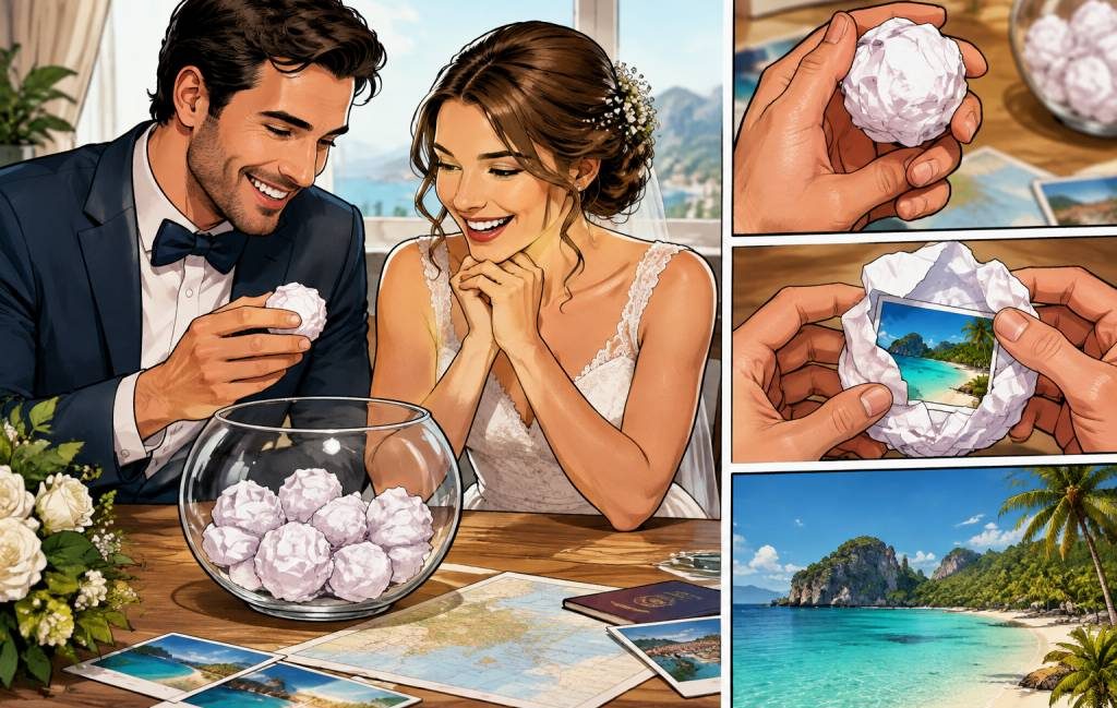 Vidéo boulette de papier mariage : une idée originale pour votre voyage de noce