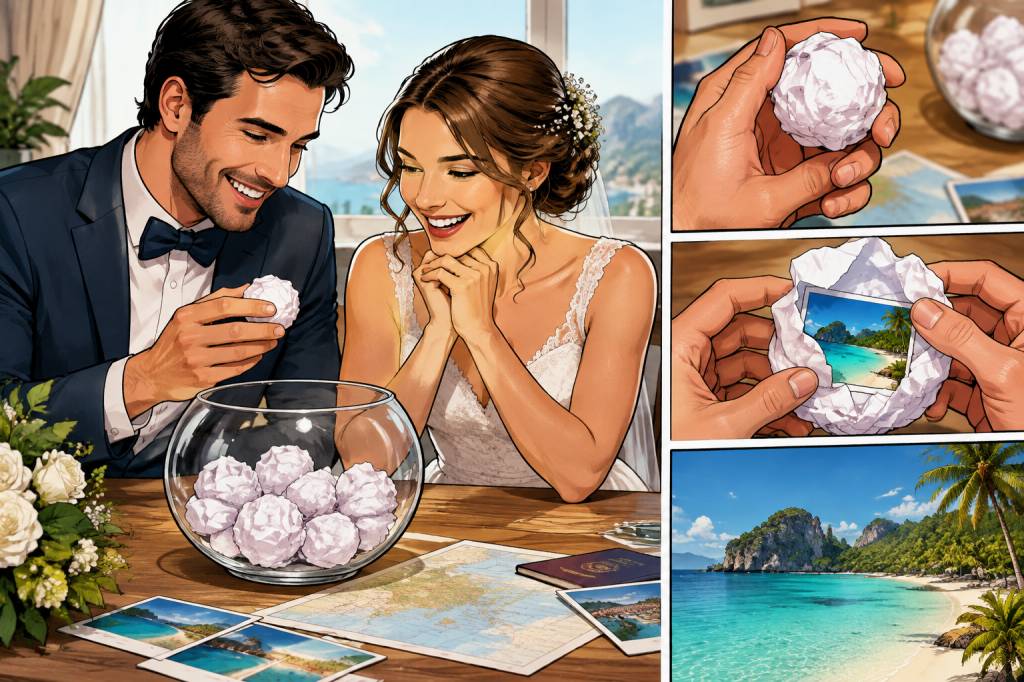 Vidéo boulette de papier mariage : une idée originale pour votre voyage de noce