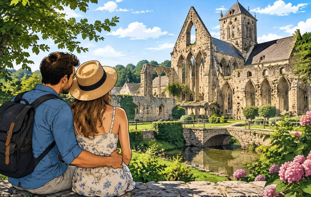 Abbaye de Saint-Arnoult : une escapade romantique pour un voyage de noces en Normandie