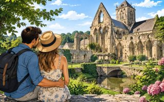 Abbaye de Saint-Arnoult : une escapade romantique pour un voyage de noces en Normandie