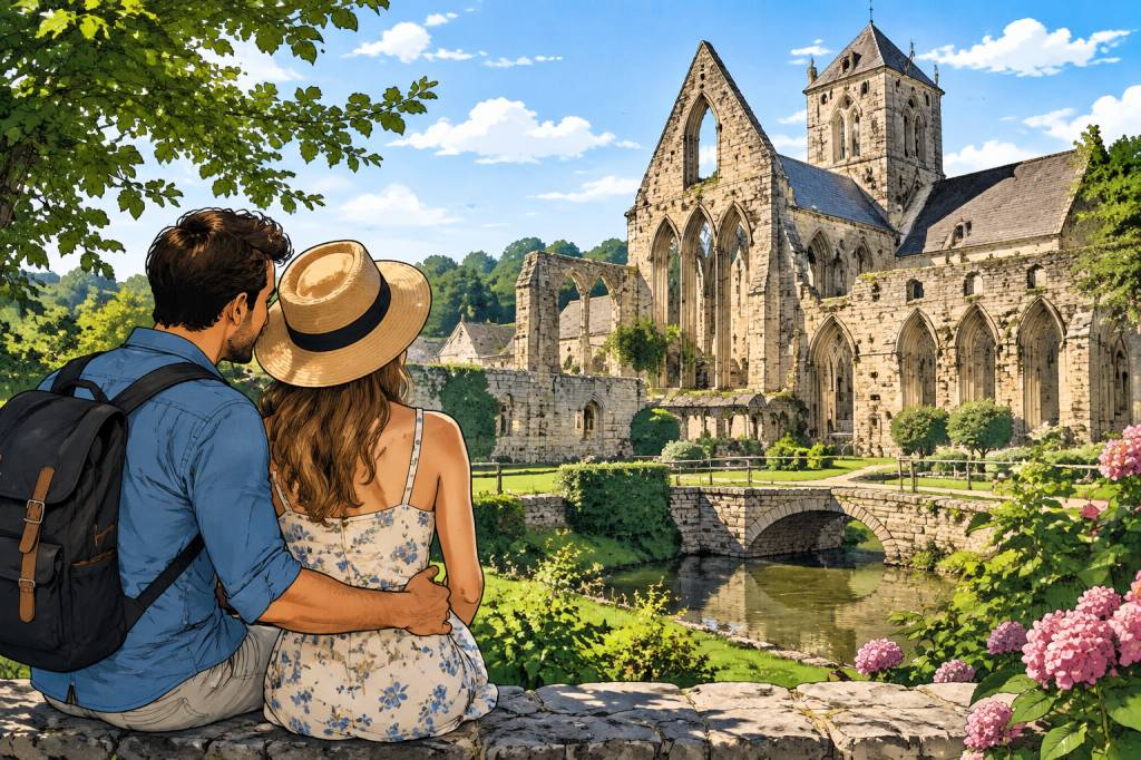 Abbaye de Saint-Arnoult : une escapade romantique pour un voyage de noces en Normandie