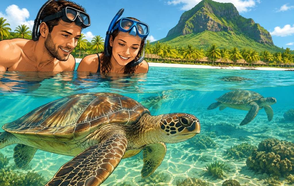Île Maurice et tortues : où les observer lors d’un voyage de noces ?